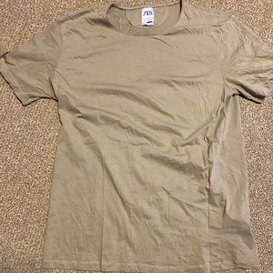 Zara Tan Tee Shirt XL